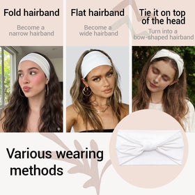 GiLi headband paired with matching hair ties offering styling and backup options