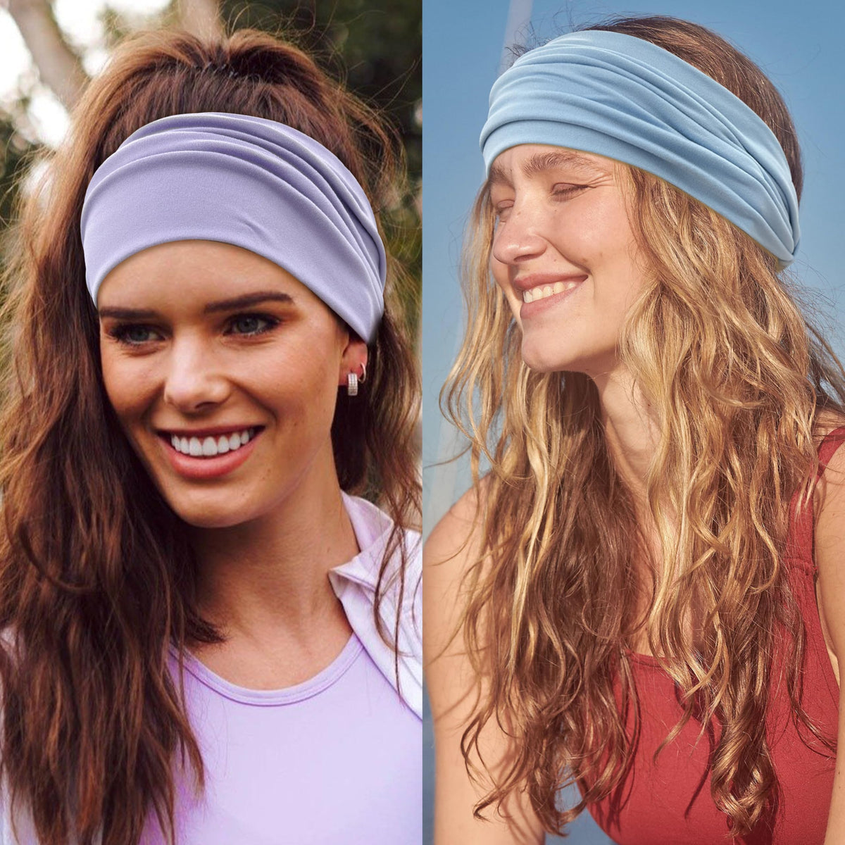 GiLi headband on a hand for size comparison highlighting 5.5-inch wide coverage