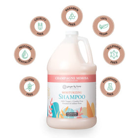 Ginger Lily Farms aloe and flaxseed ingredient shot highlighting hydration