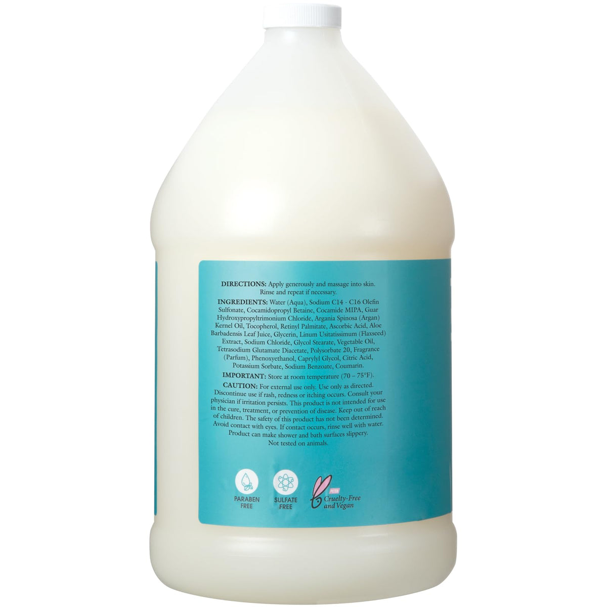 Ginger Lily Farms pouring body wash into a dispenser for easy refills benefit