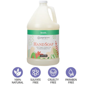 Ginger Lily Farms ingredient label detail highlighting aloe and Vitamin E