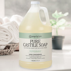 Ginger Lily Farms in bathroom setting illustrating multipurpose household use