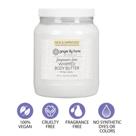 Ginger Lily Farms applying body butter to skin for fast hydration