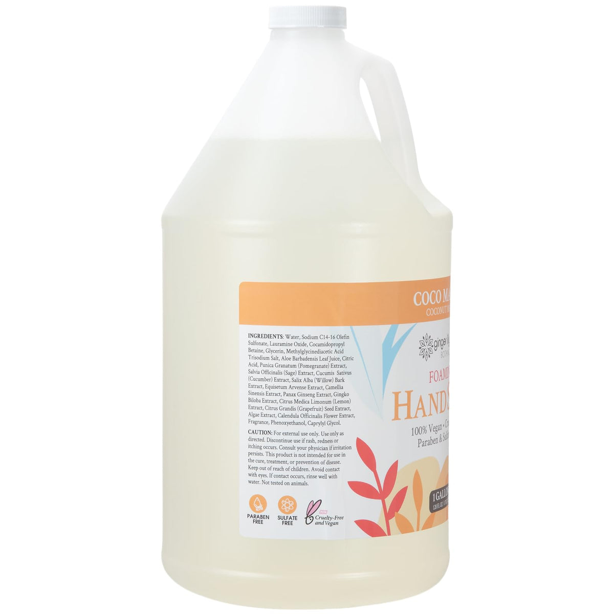 Ginger Lily Farms close-up of fluffy Coco Mango foam texture providing soft-feel impression