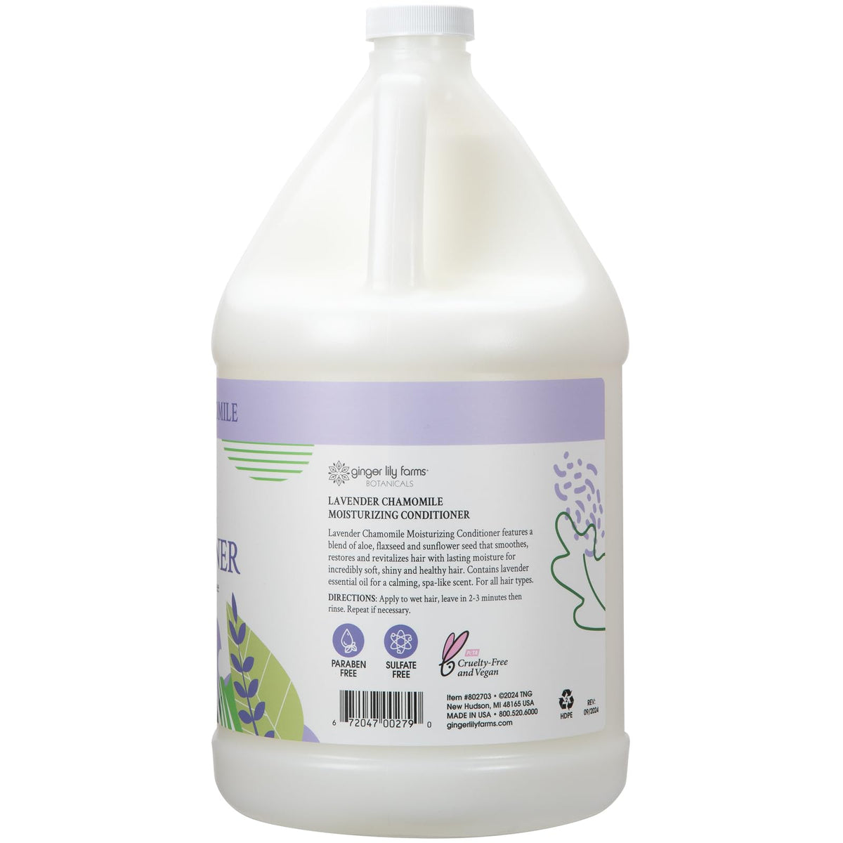 Ginger Lily Farms conditioner texture close-up highlighting smooth glide