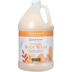 Ginger Lily Farms front gallon showing product and logo with refill convenience