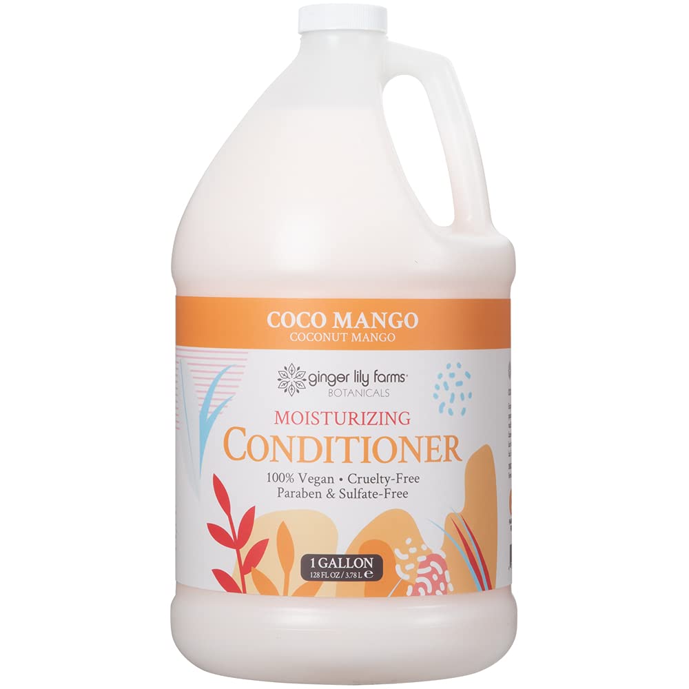Ginger Lily Farms front gallon bottle showing product branding and refill convenience