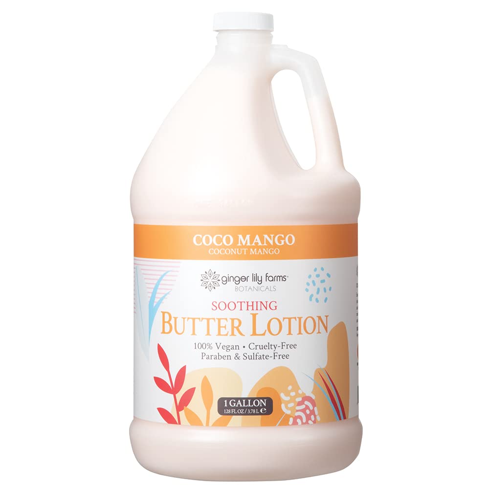 Ginger Lily Farms gallon bottle front view showing product and brand benefit