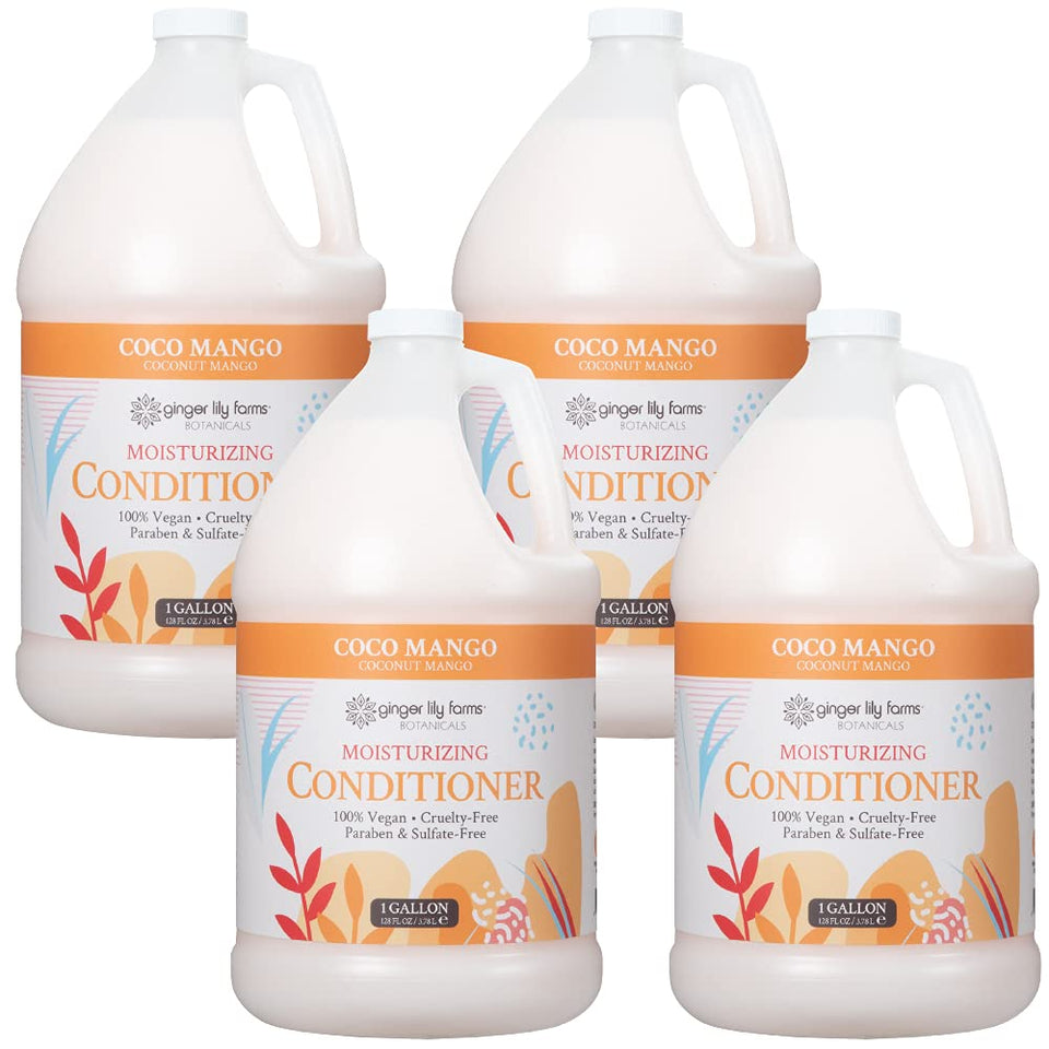 Ginger Lily Farms front packaging showing gallon refill and branding benefits