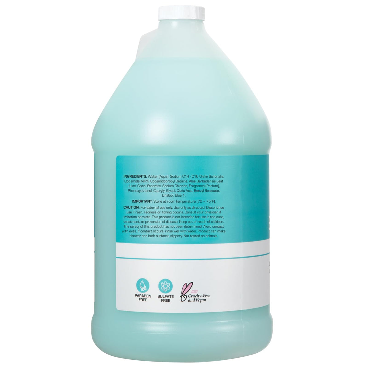 Ginger Lily Farms being poured into dispenser showing easy refill benefit