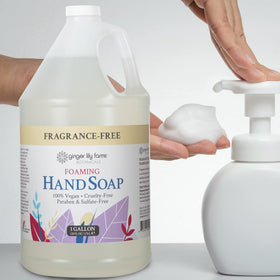 Ginger Lily Farms certification label highlighting vegan and cruelty-free ethics