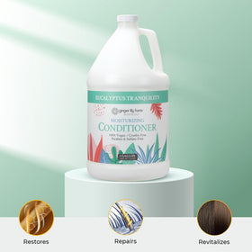 Ginger Lily Farms creamy conditioner texture showing lightweight hydration benefit