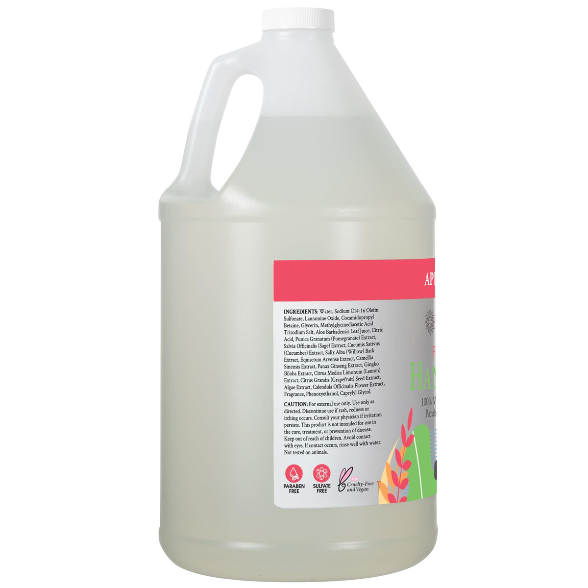Ginger Lily Farms foam in hand closeup demonstrating gentle moisturizing benefit