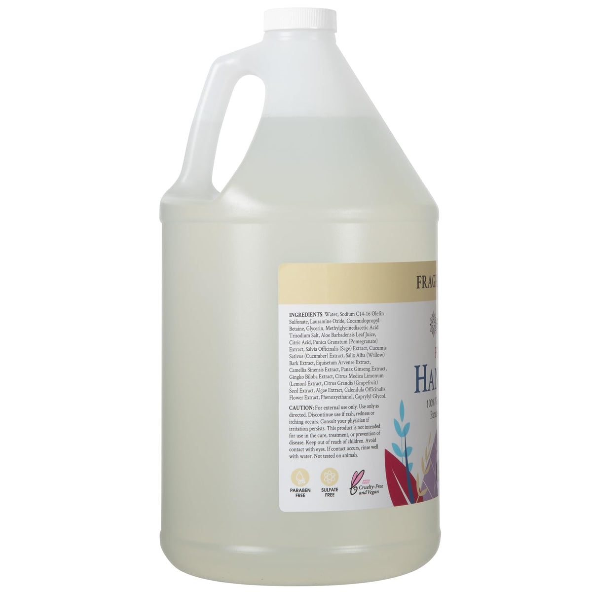 Ginger Lily Farms creamy foaming lather close-up demonstrating gentle cleansing