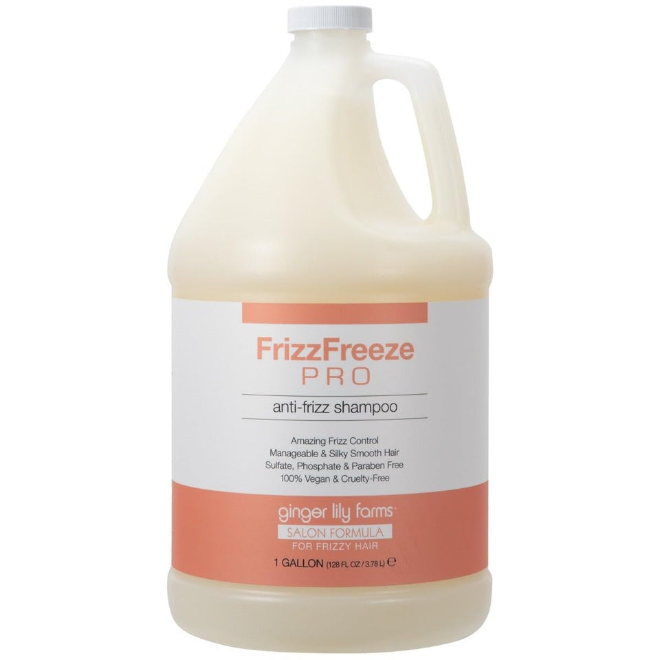 Ginger Lily Farms front view of the gallon bottle showing brand and refill value
