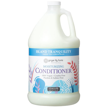 Ginger Lily Farms front gallon bottle showing packaging and eco refill benefit