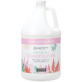 Ginger Lily Farms front gallon container showing label and size benefit
