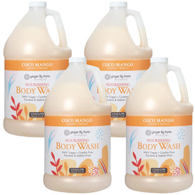 Ginger Lily Farms gallon front packaging showing product benefits