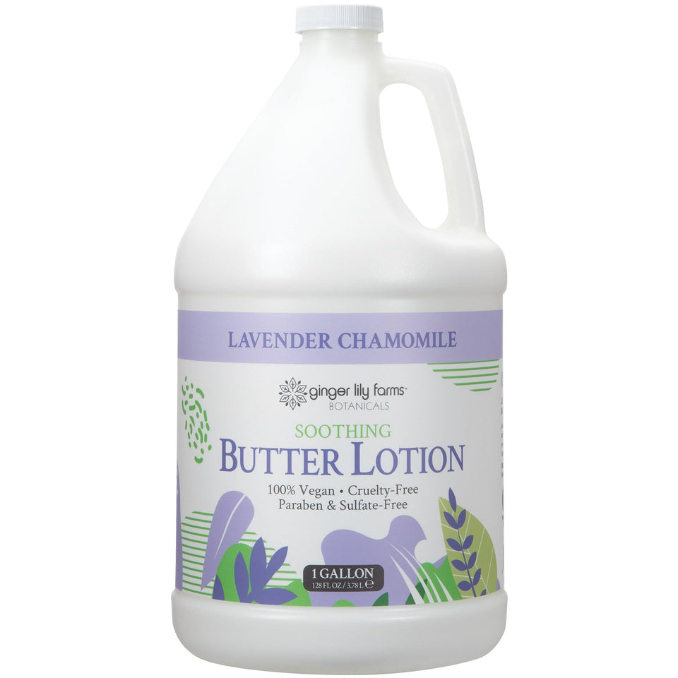 Ginger Lily Farms gallon front view showing clean refill packaging and brand trust