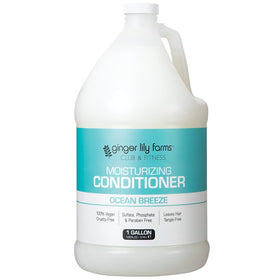 Ginger Lily Farms front view of 1-gallon refill packaging with clear branding and scent benefit