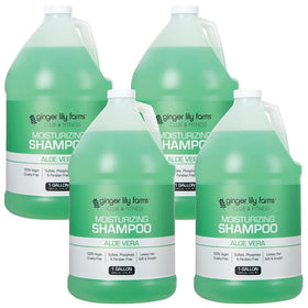 Ginger Lily Farms front label on 1-gallon bottle showing product identity and benefits
