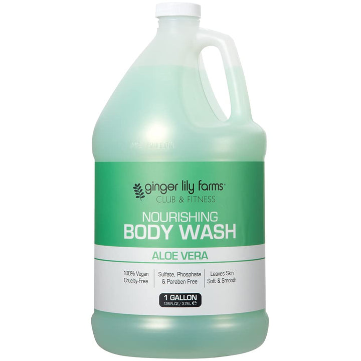 Ginger Lily Farms front label on 1 gallon bottle showing product name and scent