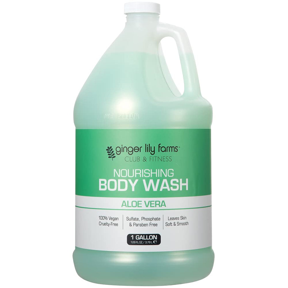 Ginger Lily Farms front label on 1 gallon bottle showing product name and scent