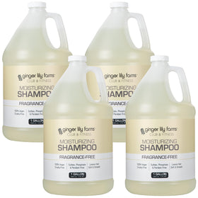 Ginger Lily Farms front label on gallon showing product identity and benefits