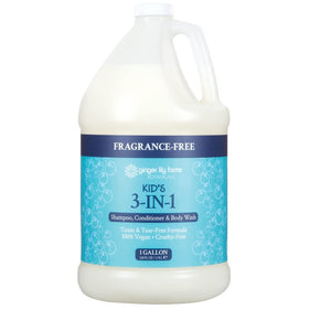 Ginger Lily Farms front label on 1-gallon jug showing product identity and benefits