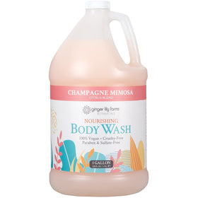 Ginger Lily Farms front label on 1-gallon bottle showing product identity and scent
