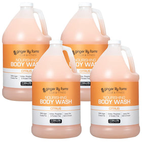Ginger Lily Farms gallon front label showing product name and citrus scent benefits