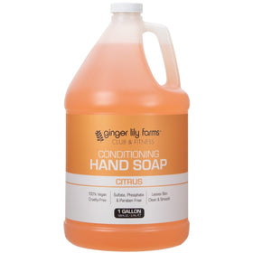 Ginger Lily Farms gallon front label showing product name and citrus scent benefit