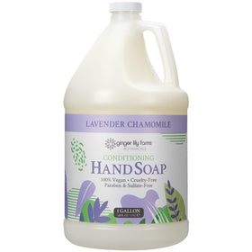 Ginger Lily Farms gallon front label showing product name and scent benefit