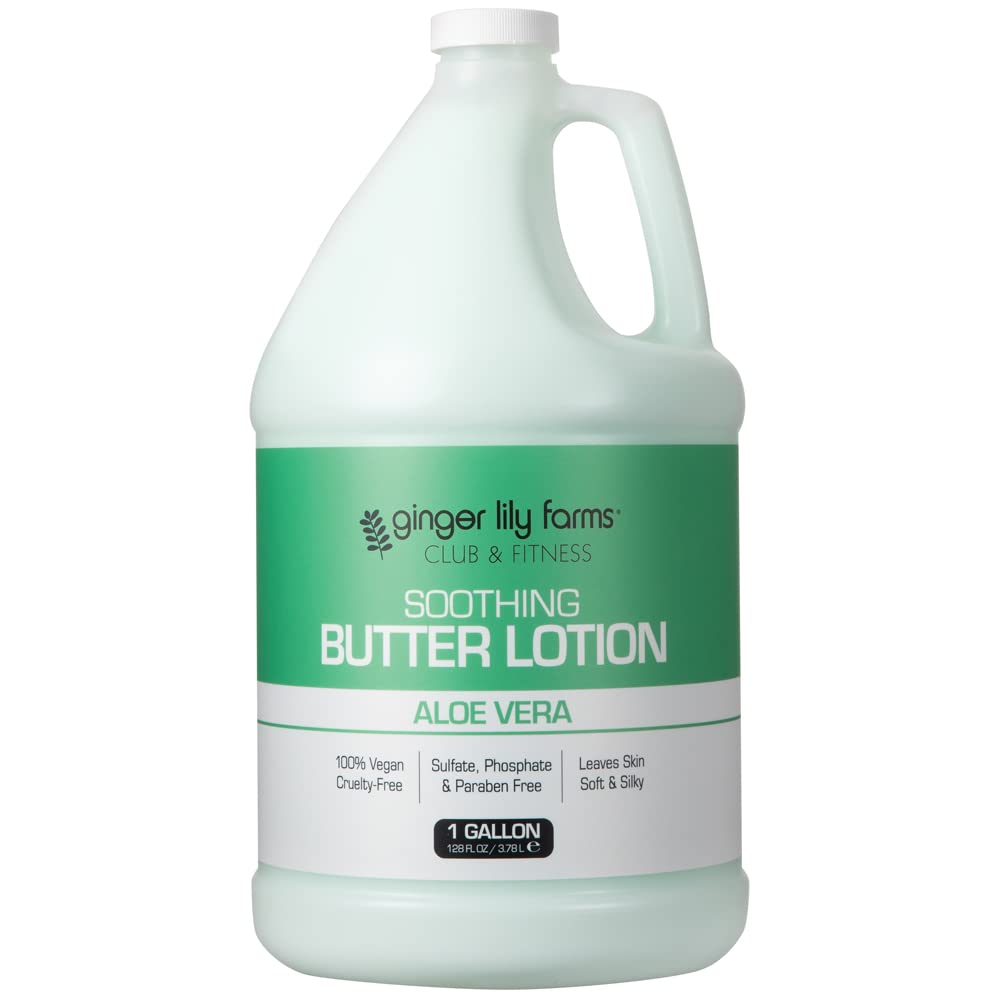 Ginger Lily Farms gallon bottle front label showing product and scent benefits