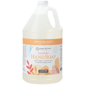 Ginger Lily Farms gallon front label showing product name and scent for clear identification