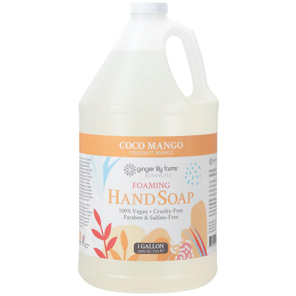 Ginger Lily Farms gallon front label showing product name and scent for clear identification