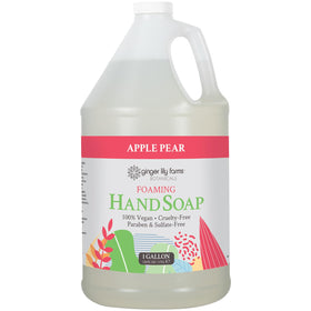 Ginger Lily Farms gallon front label showing product identity and scent benefit