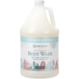 Ginger Lily Farms gallon front packaging showing label and branding for easy refill