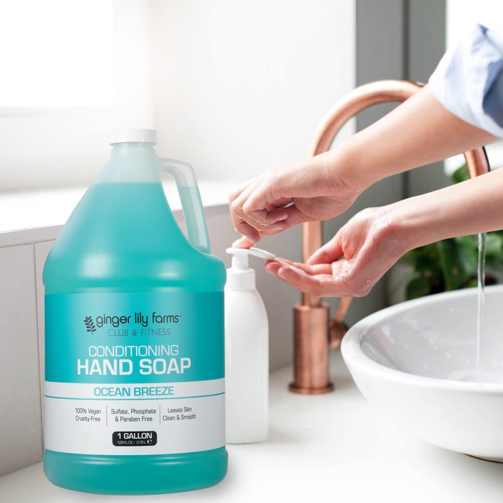 Ginger Lily Farms in gym sink setting showing reliable high-traffic use