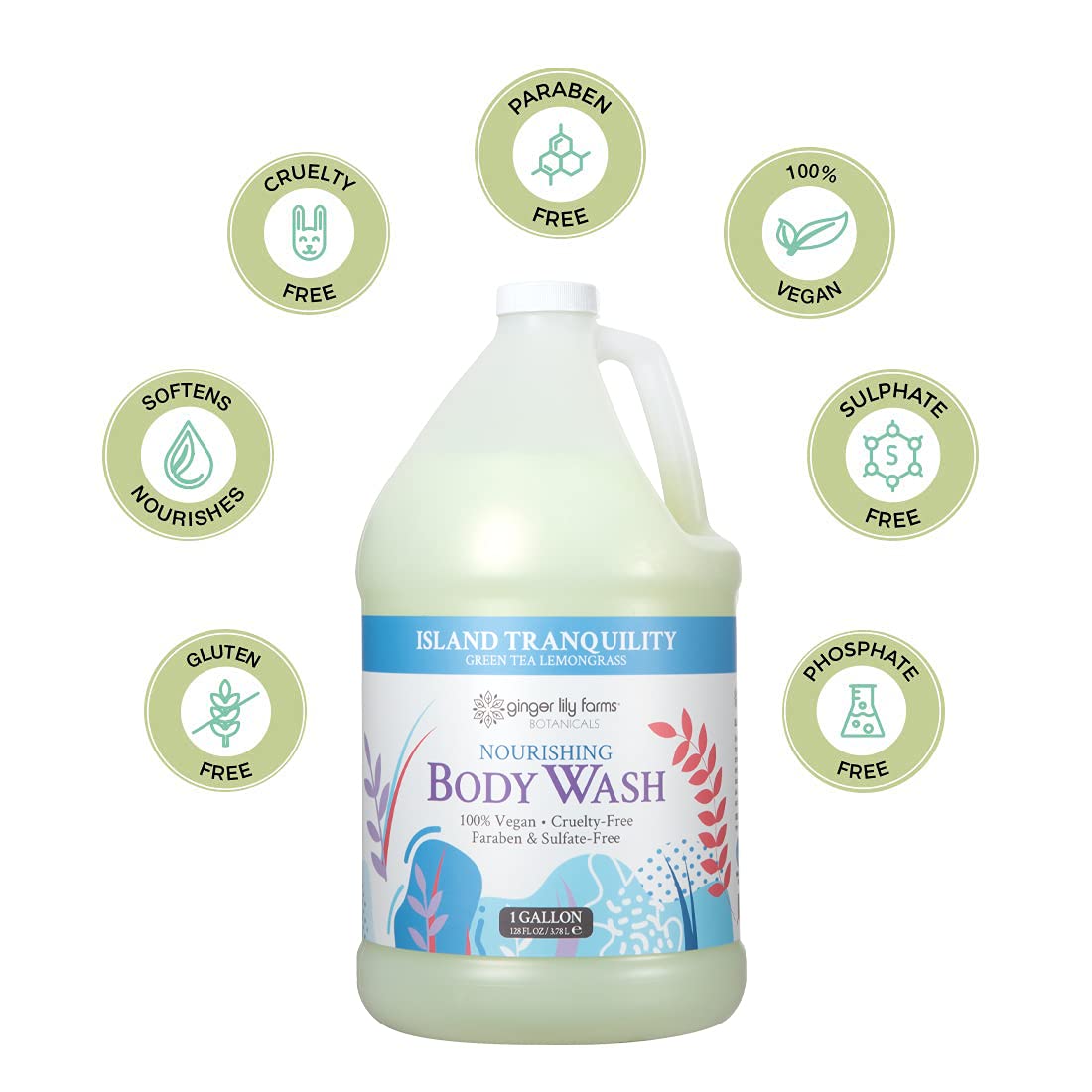 Ginger Lily Farms in-shower dispenser use illustrating shared facility convenience