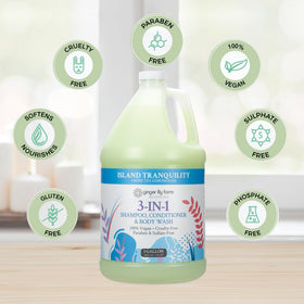 Ginger Lily Farms botanical ingredients display highlighting nourishing vitamins