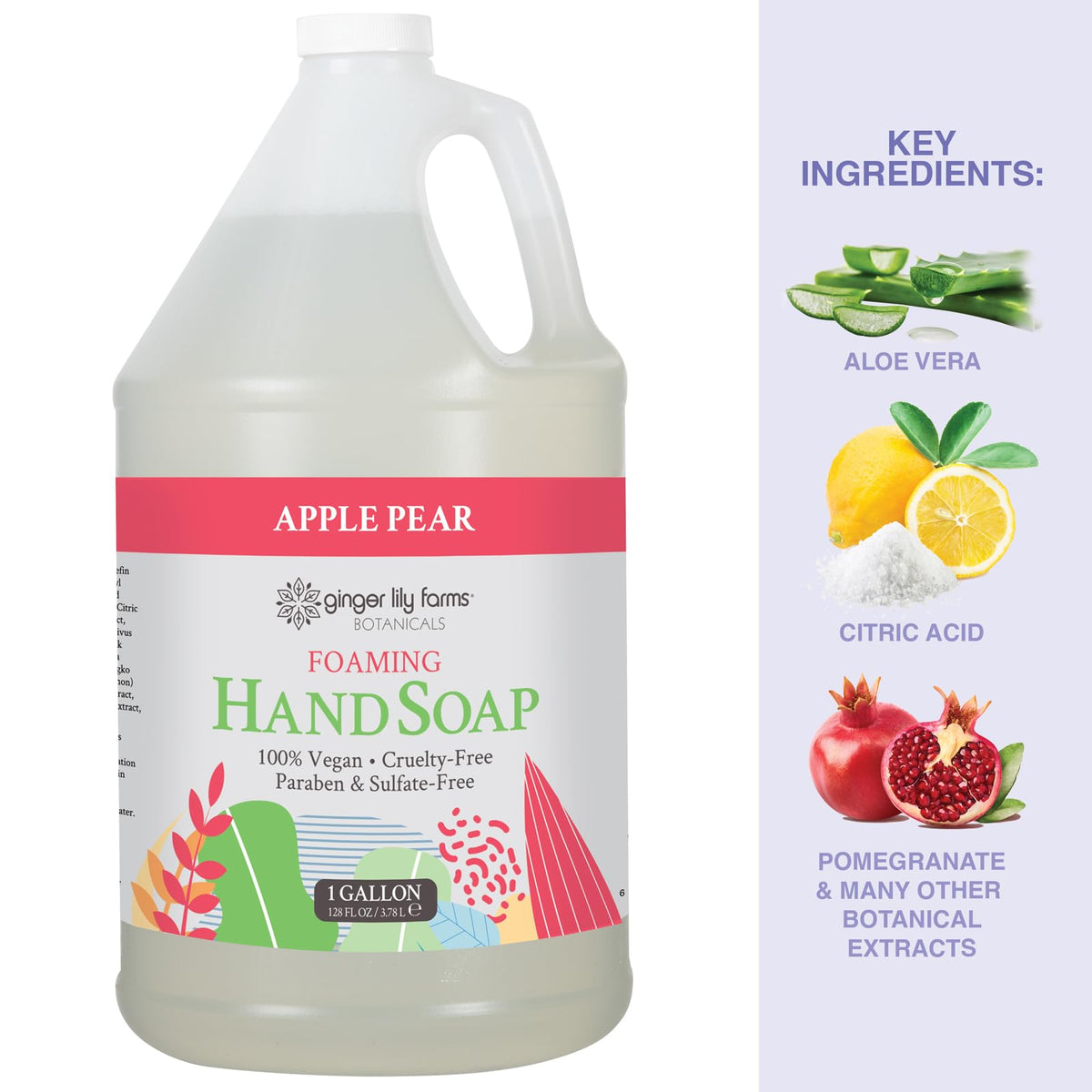 Ginger Lily Farms botanical extracts display highlighting natural ingredient benefit