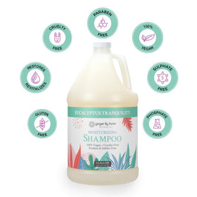 Ginger Lily Farms botanical ingredients display highlighting natural formulation