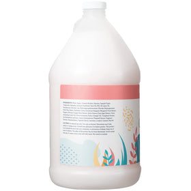 Ginger Lily Farms label close-up highlighting vegan PETA-certified benefit