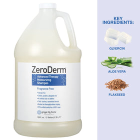 Ginger Lily Farms label detail highlighting ingredients and allergen-free benefit
