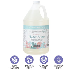 Ginger Lily Farms ingredient label close-up highlighting botanical extracts