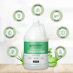 Ginger Lily Farms label ingredients detail showing natural botanicals benefit