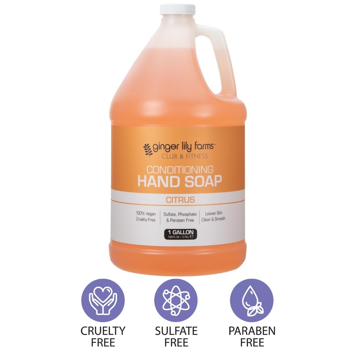 Ginger Lily Farms ingredient label close-up highlighting naturally derived botanicals