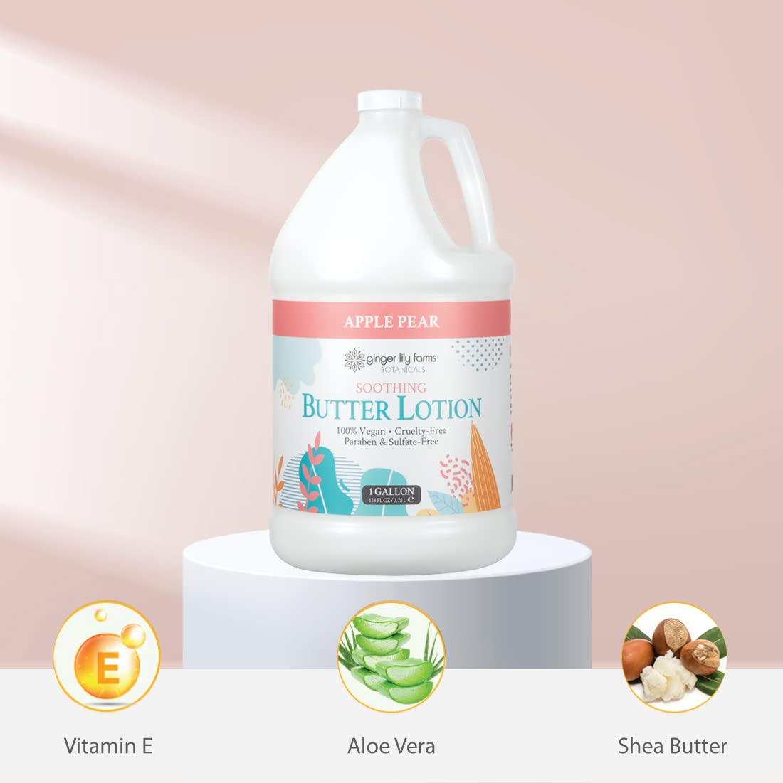 Ginger Lily Farms product label and ingredients list showing toxin-free formulation