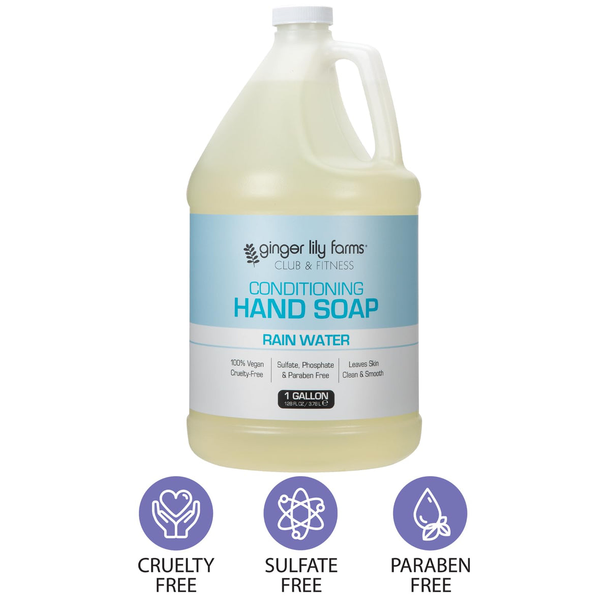 Ginger Lily Farms creamy lather texture close-up demonstrating conditioning effect